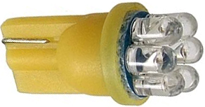 Лампа 211 T10 жёлтая 7х3мм 0,8W 4Lm, 
