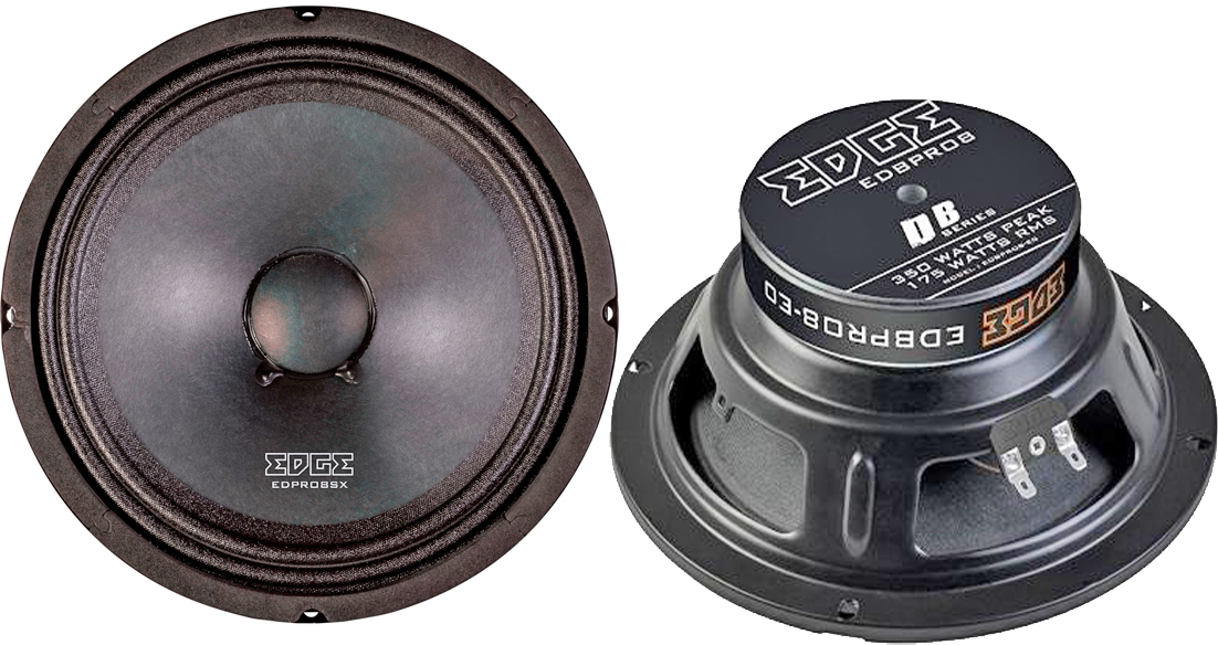 Автодинамики EDGE EDPRO8 Bass 20см, 175/350 Вт, 98 дБ, 100-9000 Гц Midbass (средние частоты)