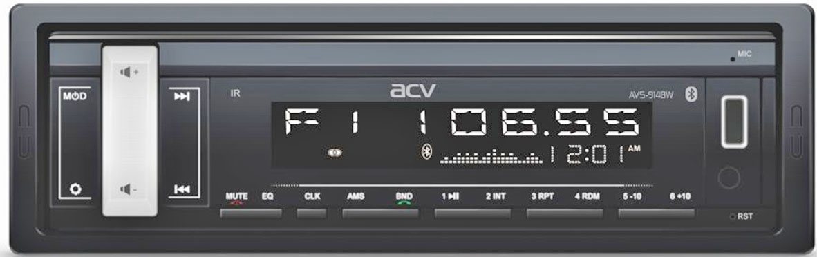 ����������� MP3 ACV AVS-914BW 4x50�� / BT/ USB/ SD/ AUX/ FM ����� ���������