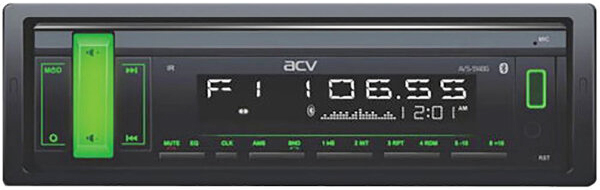 Авторесивер MP3 ACV AVS-914BG 4x50Вт / BT/ USB/ SD/ AUX/ FM зеленая подсветка