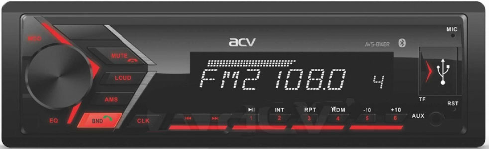  MP3 ACV AVS-814BR 4x50 / BT/ USB/ SD/ AUX/ FM  