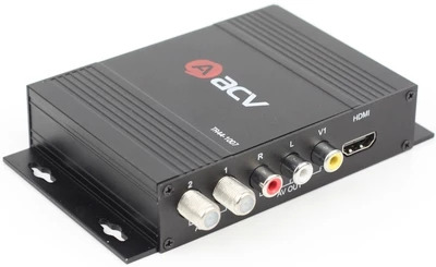 Цифровая телеприставка ACV TRR-44-1007 DVB-T2 автомобильная 2 антенны, пульт, шнуры