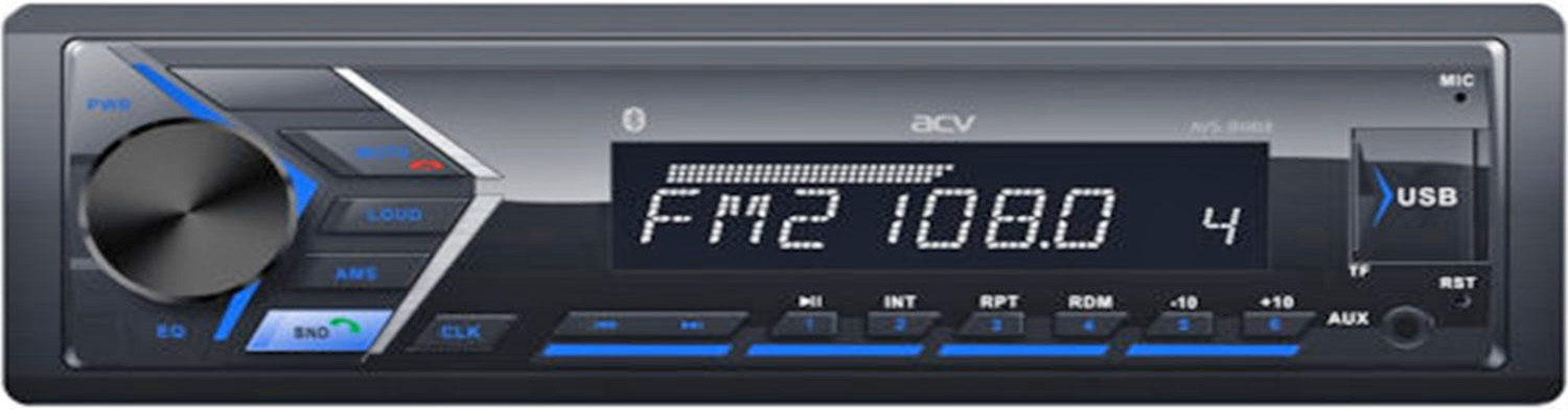 Авторесивер MP3 ACV AVS-814BB 4x50Вт / BT/ USB/ SD/ AUX/ FM синяя подсветка