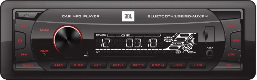 Авторесивер JBL CELEBRITY 100 BLUETOOTH, съёмная панель, 4*50W, 20-20000Гц, 87,5-108 мГЦ FM