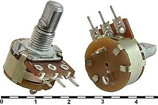 Резистор переменный  10к S16KN1-B L15F + выключатель, 