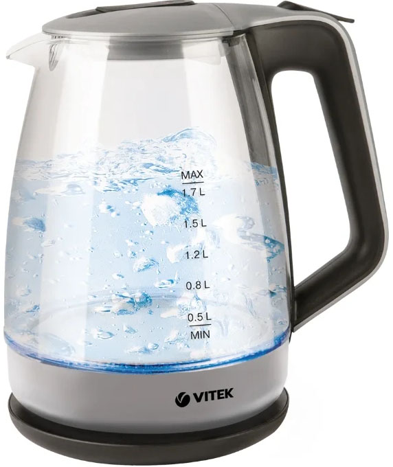 Чайник VITEK VT-7042 1.7л, 2200 Вт, стекло