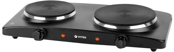 Электроплитка VITEK VT-3704 2 комфорки, 1000 и 1500 Ватт.