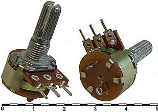 Резистор переменный  10к S16KN1-B L20KC + выключатель, 