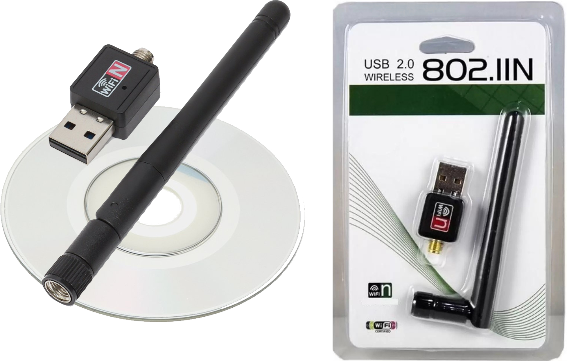  WI-FI 600 MBit 2.4+5,8 GGz USB 802.11     SMA-R