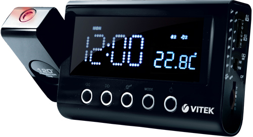 Радиочасы Vitek VT-3528 будильник, радио, проектор, термометр