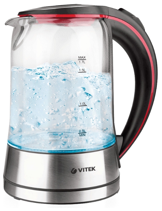 Чайник VITEK VT-7009 1.7л 2200W, стекло, подсветка.